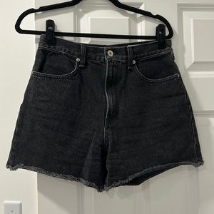 rag & bone high rise denim shorts
